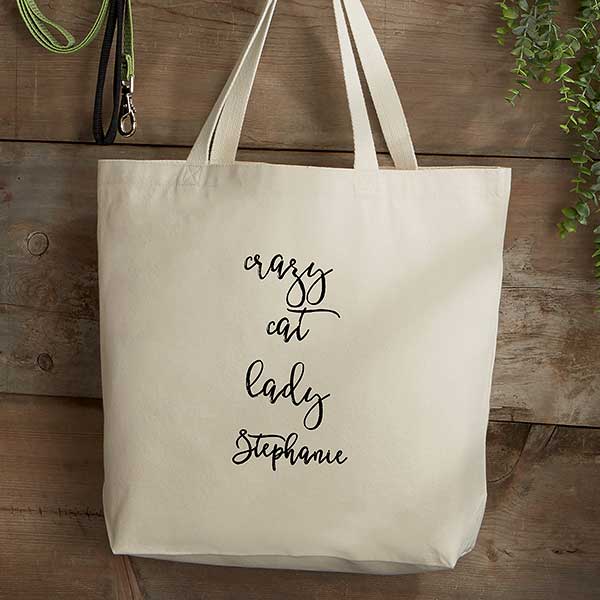 large canvas tote bags personalized