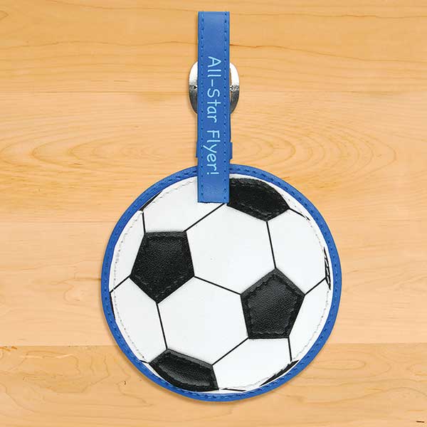 Kids Soccer Ball Sports Luggage Tag by Stephen Joseph