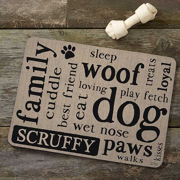 Happy Dog Personalized Dog Food Mats - 23053