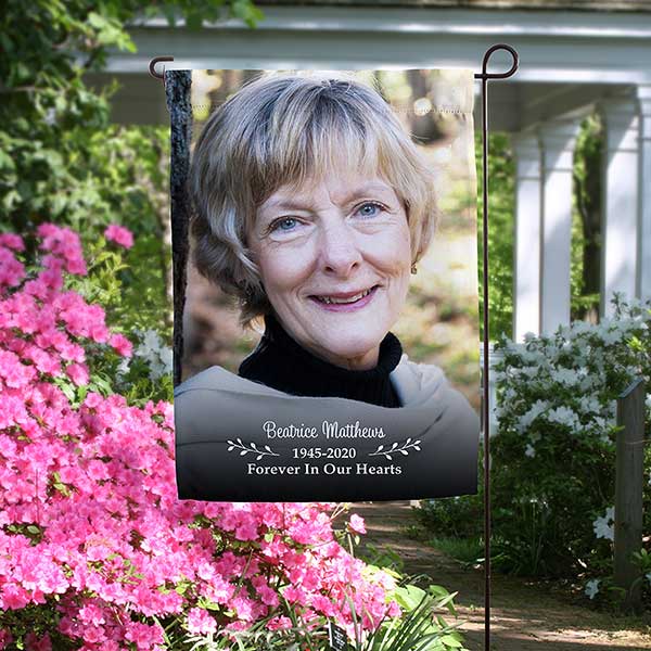 Personalized Photo Memorial Garden Flag