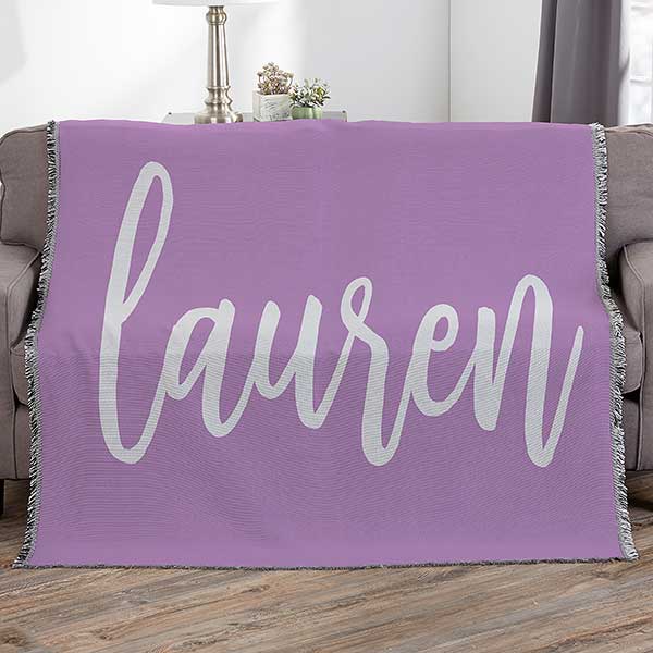 Personalized Name Blankets - Scripty Style - 23106