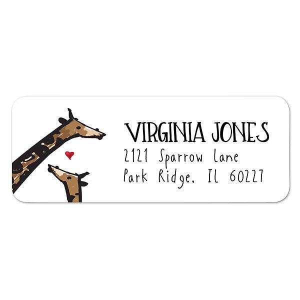 Valentine's day return address labels