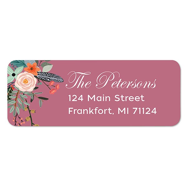 Floral Personalized Return Address Labels - 23122