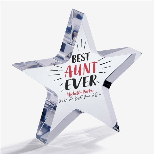 Best Aunt Ever Personalized Star Award Gift - 23170