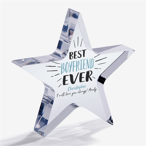 Best Boyfriend Ever Personalized Star Award Gift - 23171