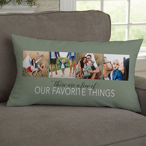 Personalized Photo Throw Pillows - My Favorite Things - 23178