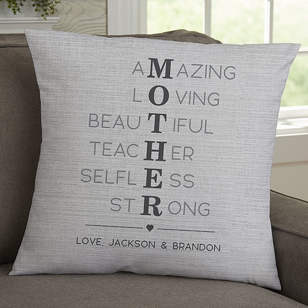 Mother Acronym Personalized Mother's Day Pillows - 23180