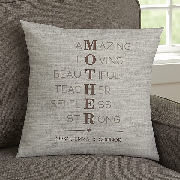 Mother Acronym Personalized Mother's Day Pillows - 23180