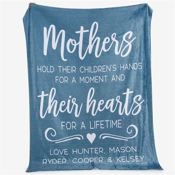 Personalized Blankets - Mothers Hold Their Child's Hand... - 23184