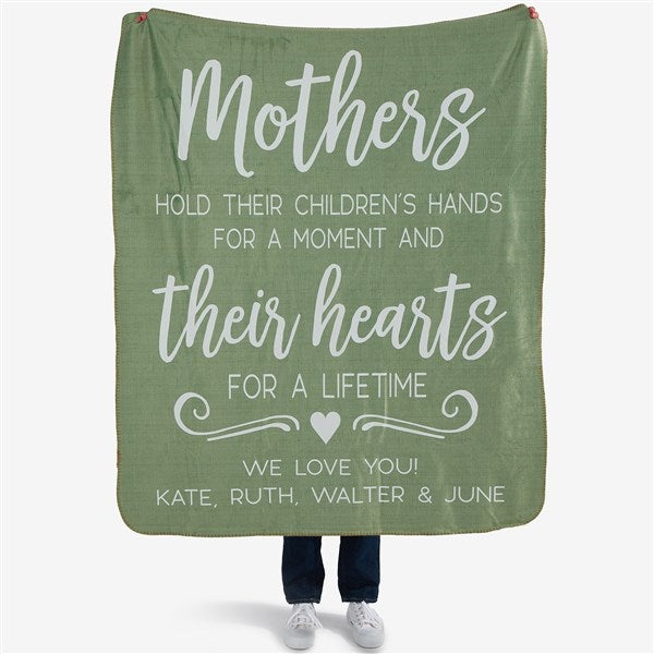 Personalized Blankets - Mothers Hold Their Child's Hand... - 23184