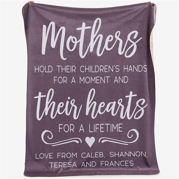 Personalized Blankets - Mothers Hold Their Child's Hand... - 23184
