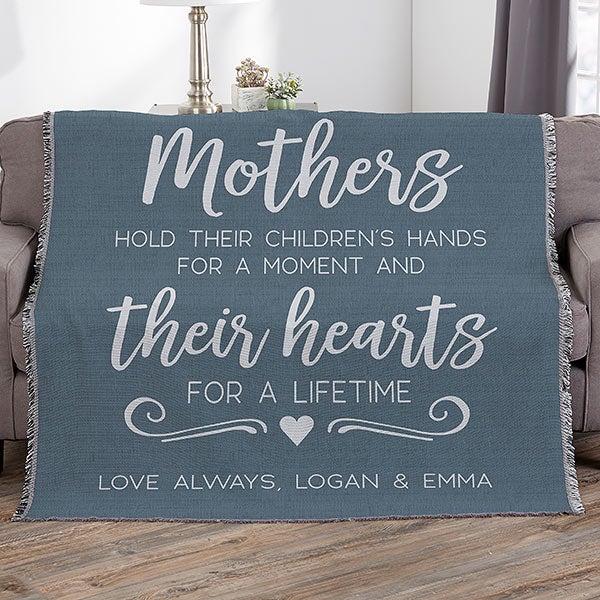 Personalized Blankets - Mothers Hold Their Child's Hand... - 23184