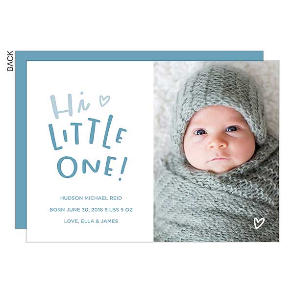 Custom Photo Baby Boy Birth Announcements