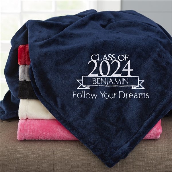 Personalized Graduation Fleece Blankets - 23202