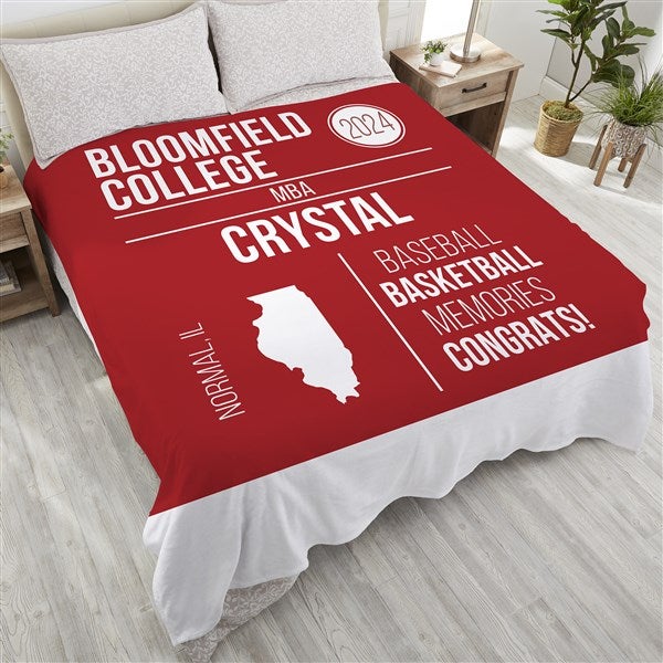 Personalized Graduation Blankets - Graduation State - 23204