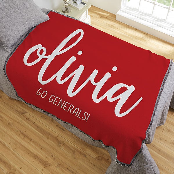 Personalized Graduation Blankets - Scripty Style Text - 23207
