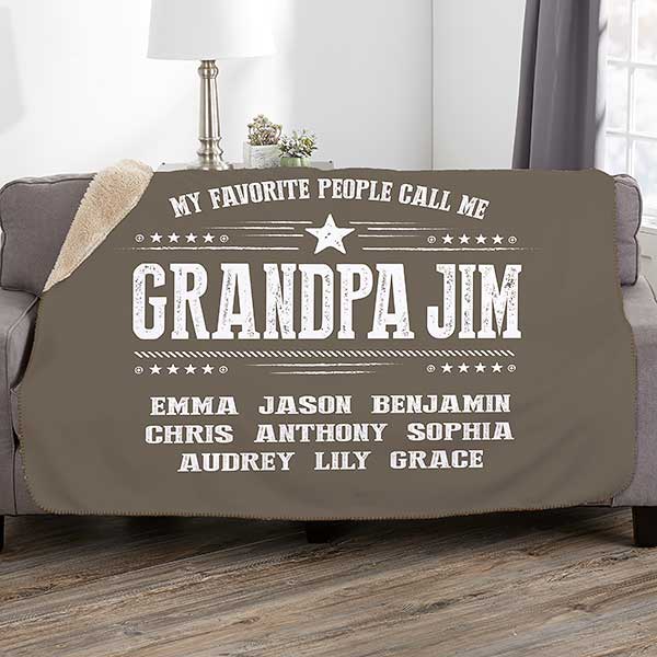 My Favorite People Call Me Personalized Blankets - 23253