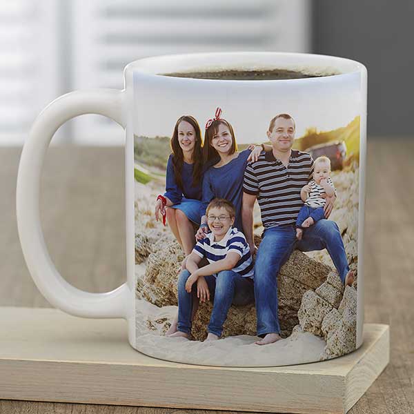 Mug blanc de famille personnalisé - Family Portrait