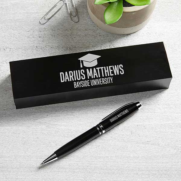 Modern Grad Personalized Graduation Pen Gift Set - 23326