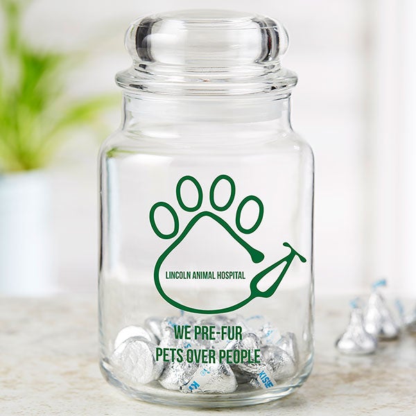 Veterinarian Office Personalized Treat & Candy Jar - 23347