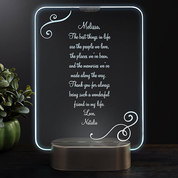 The Best Things in Life Are The People We Love Custom Friend Photo Desktop  Plaque