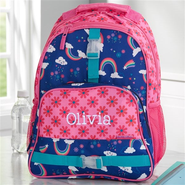 Rainbow Print Personalized Kids Backpack - 23362