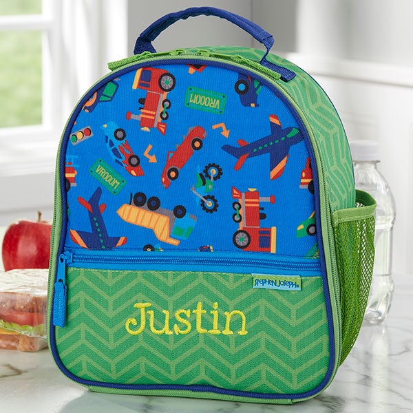 Personalized Dinosaur Lunch Box Embroidered With Child's Name, Stephen  Joseph Brand Dinosaur Lunch Bag for Boy 