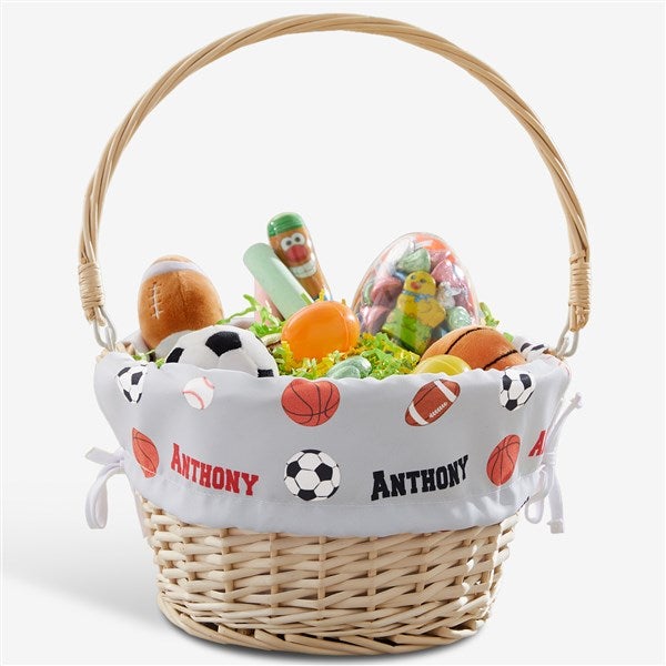 Personalized Sports Easter Basket For Boys - 23374