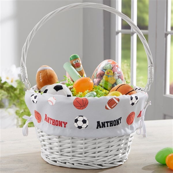 Personalized Sports Easter Basket For Boys - 23374