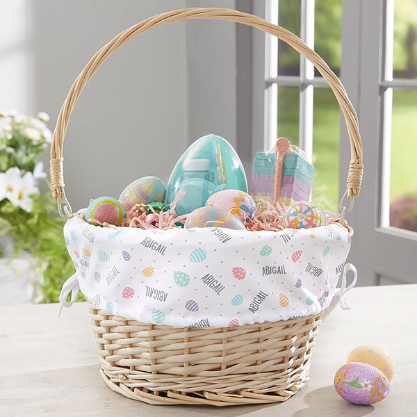 Easter Egg Personalized Easter Egg Baskets With Name