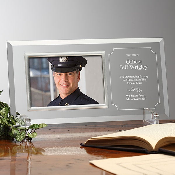 Personalized Glass Picture Frame Award - Reflections of Excellence - 23393