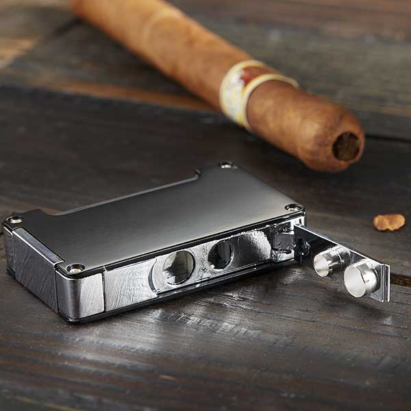 Custom Engraved Torch Cigar Lighter With Punch