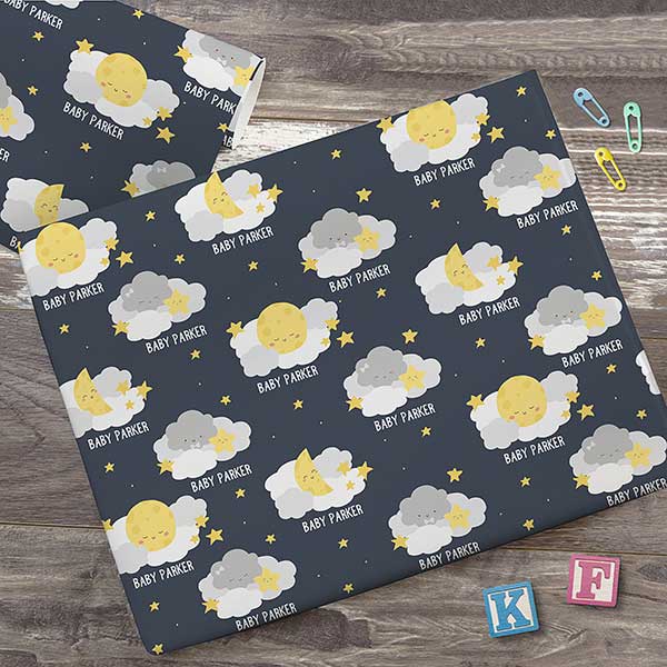 Personalized Baby Wrapping Paper - Twinkle, Twinkle - 23424