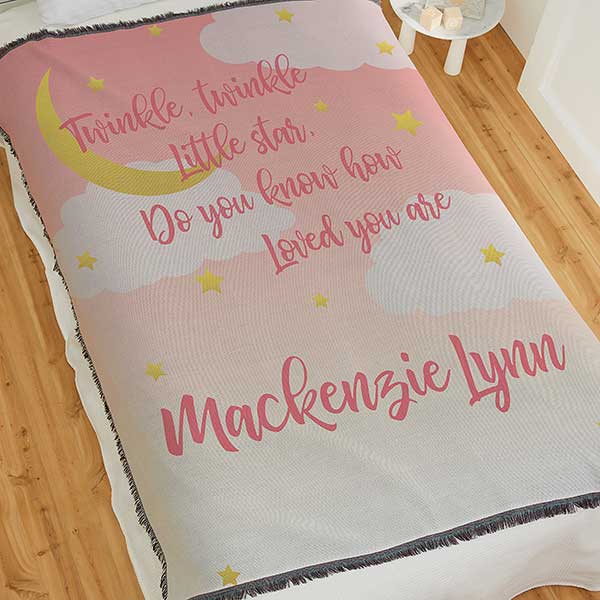 Beyond The Moon Personalized Baby Blankets - 23434