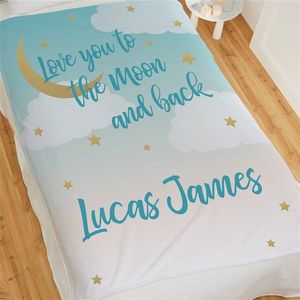 Beyond The Moon Personalized Baby Blankets - 23434