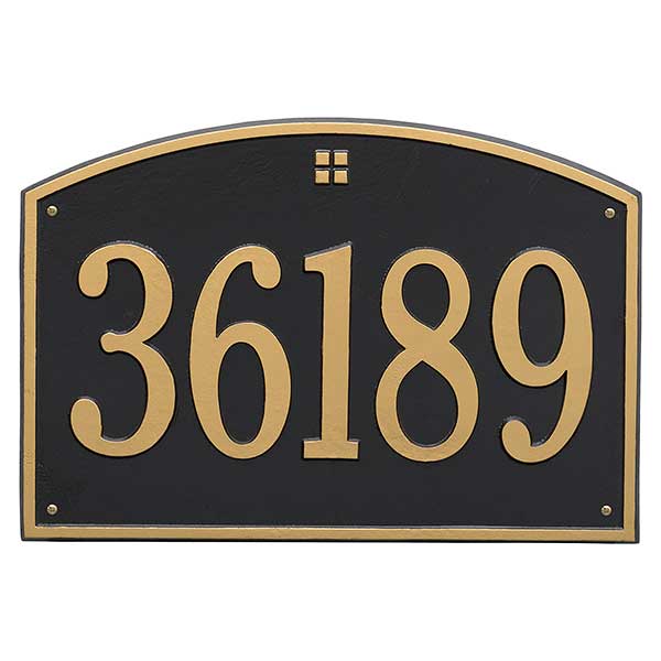 Cape Charles Personalized Aluminum Address Number Plaque - 23452