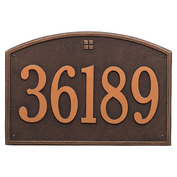 Cape Charles Personalized Aluminum Address Number Plaque - 23452