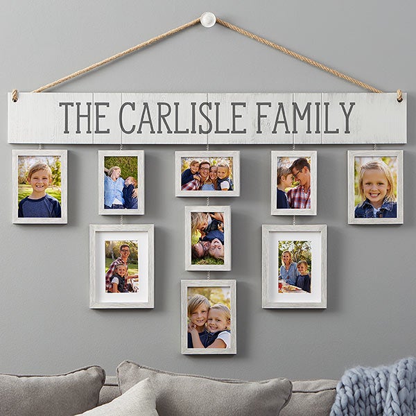 Family Tree with 6 Hanging Photo Frames 