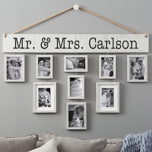Personalized Hanging Picture Frames Set - Our Wedding - 23458