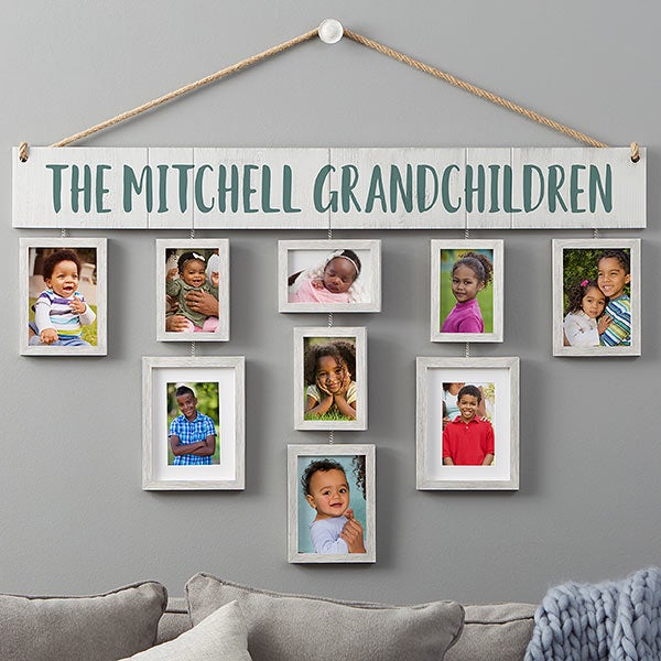 Personalized Hanging Picture Frames Set - Our Grandkids - 23462