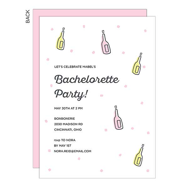 Pop Bottles Bachelorette Party Invitation Gifts Pop Bottles Bachelorette Party