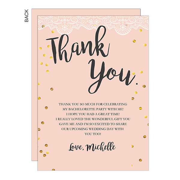 From Miss To Mrs Thank You Cards Party Gifts