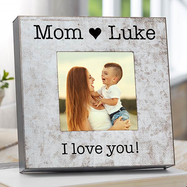 Galvanized Metal Box Picture Frames for Mom, Grandma - 23543