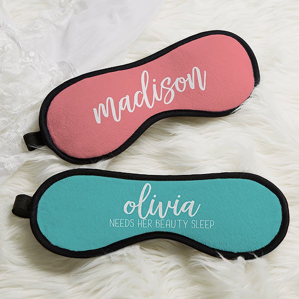 Scripty Style Personalized Sleep Mask - 23549