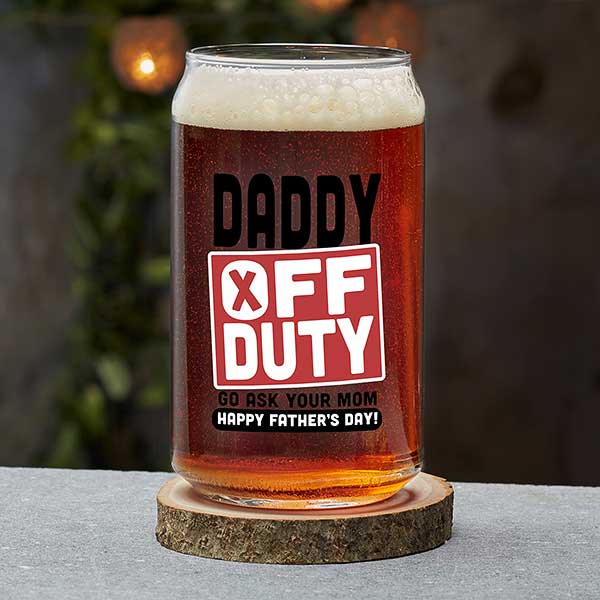 Off Duty Father's Day Personalized Barware Collection - 23564