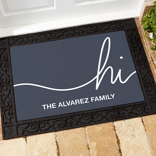 front door mats outdoor personalized