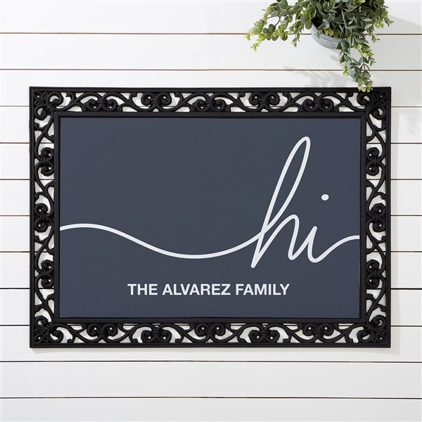 Personalized Doormats - Hi, Hello, Welcome - 23572