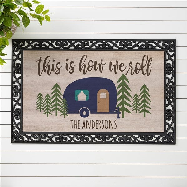 Personalized Happy Camper Doormat - 23575