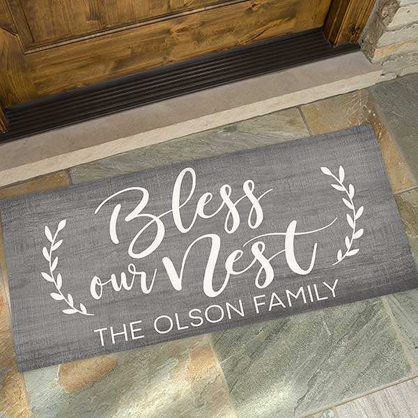 Bless Our Nest Personalized Doormats - 23576
