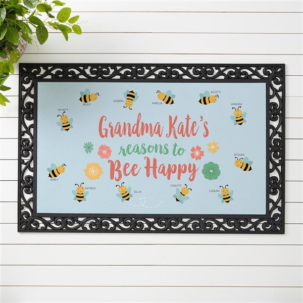 Personalized Doormats - Reasons to Bee Happy - 23585